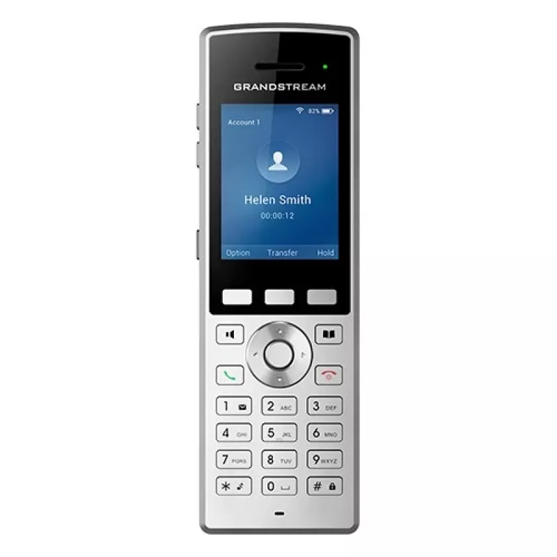 Grandstream Networks WP822 IP-Telefon Schwarz, Silber 2 Leitungen LCD Wi-Fi