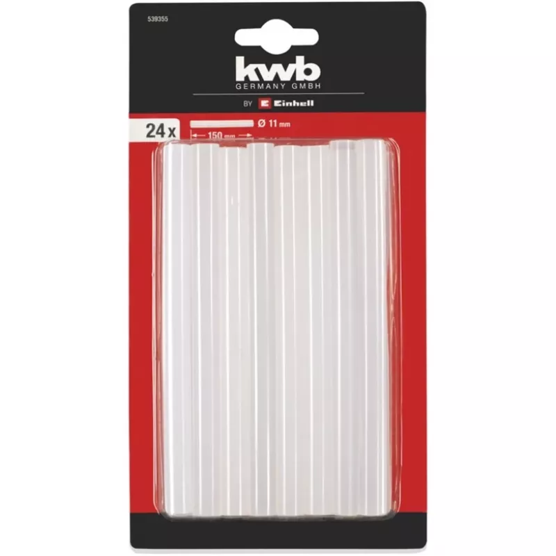 KWB Klebesticks Ø 7 x 150 mm (transparent, 24 Stück)