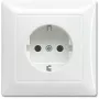 Steckdose Busch-Jaeger Typ F 2P+E 250 V 16 A Weiß
