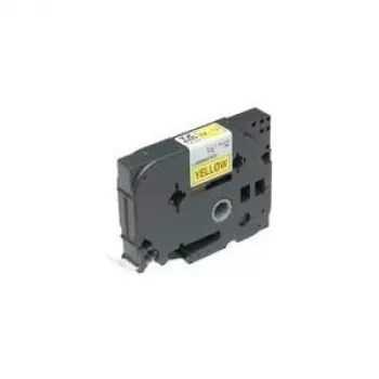 Brother Glanz laminiertes Beschriftungsband – 36 mm, Schwarz/Gelb