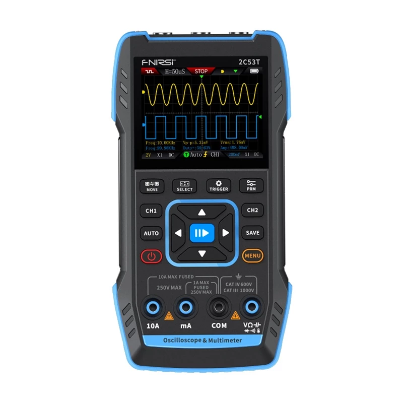 FNIRSI 2C53T 3-in-1 tragbares Oszilloskop Multimeter Signalgenerator