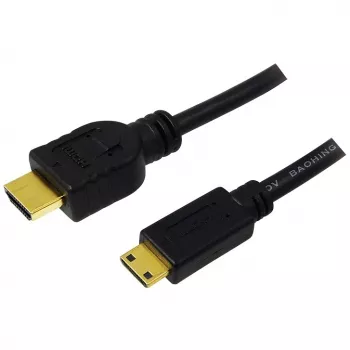 HDMI-Kabel LogiLink CH0023 2m HDMI Typ A auf Typ C Schwarz