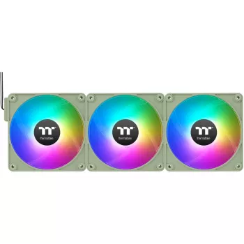 Thermaltake CT120 EX Reverse ARGB Sync 120 mm 3er-Pack Gehäuselüfter – Matcha-Grün