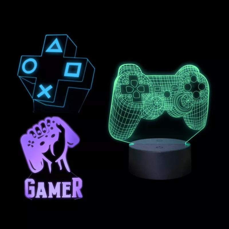 Tisch-LED-Lampe MANTA SNL122RGB RGB 3D-Lichtdekoration, farbwechselndes RGB, USB-betrieben