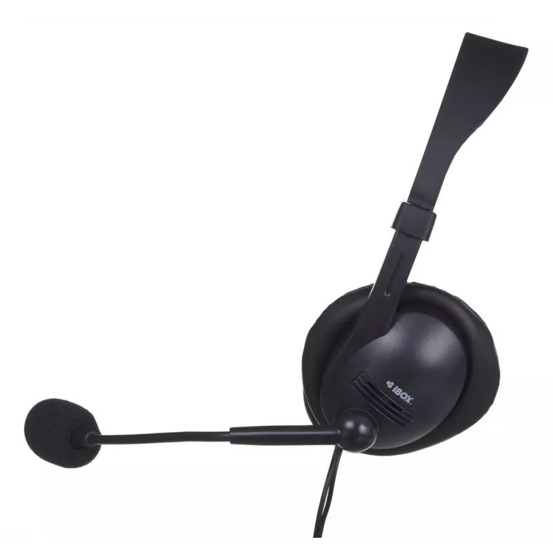 Kabelgebundenes binaurales Gaming-Headset IBOX W1MV — ohrumschließend, 3,5 mm, 2 m Kabel, Bügelmikrofon