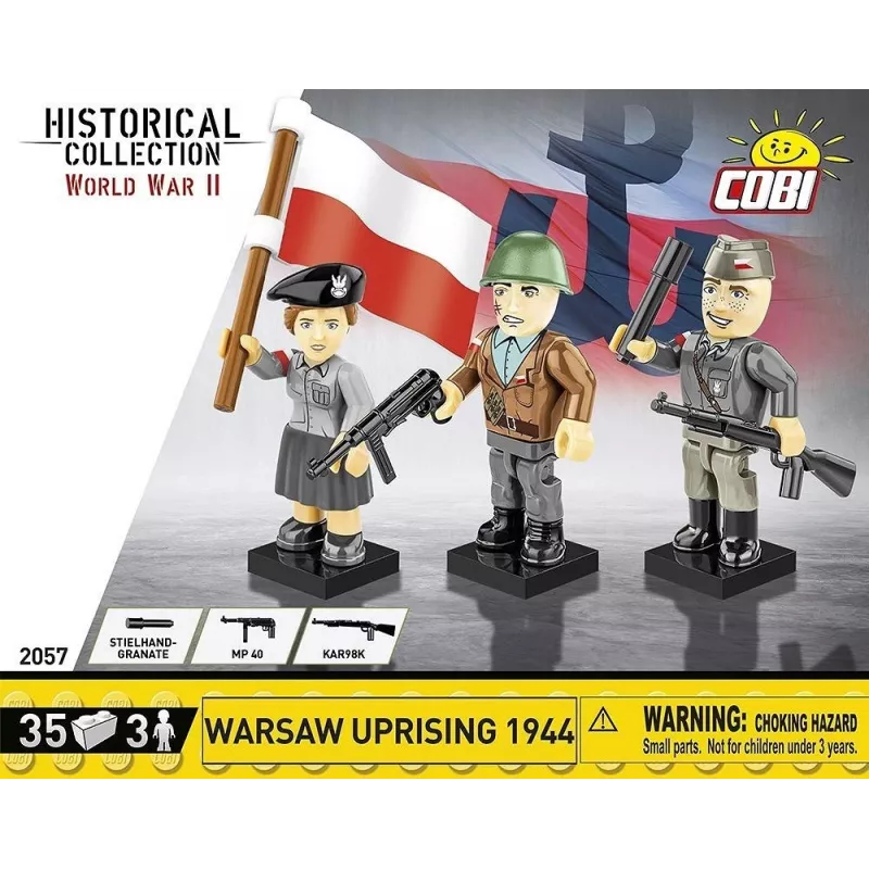Historical Collection Zweiter Weltkrieg /2057/ WARSCHAUER AUFSTAND 1944 3Figuren/35Blöcke