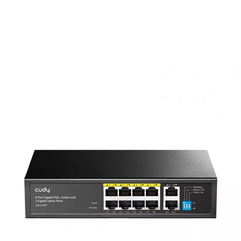 Cudy GS1010P Netzwerk-Switch Gigabit Ethernet 10 Ports PoE