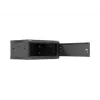 Wandmontage 19-Zoll-Rackschrank LANBERG 4U 600x450 mm schwarz mit Metalltür
