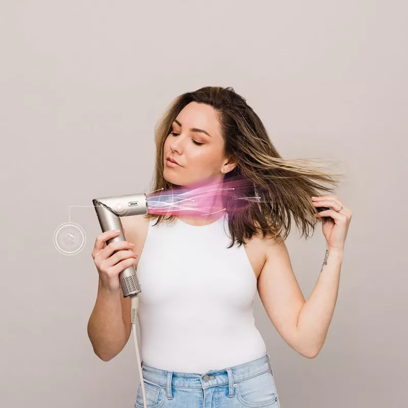 Shark FlexStyle 5-in-1 Air Styler & Haartrockner mit Auto-Wickel-Lockenwicklern, Flachbürste, Ovalbürste, Düsenaufsatz, Diffusor, Aufbewahrungstasche, ohne thermische Schäden
