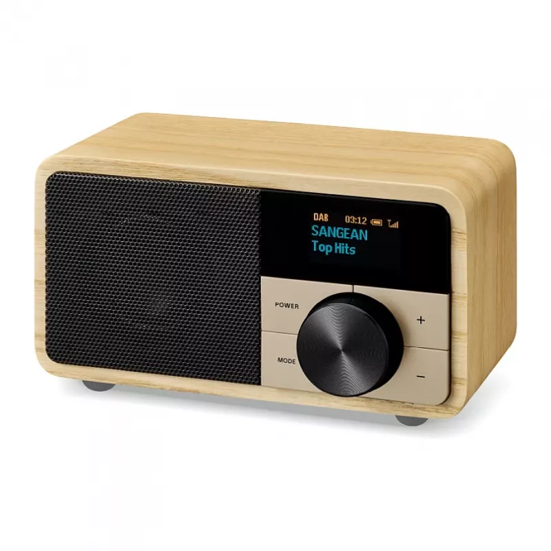 Tischradio Sangean DDR-7 Naturholz FM AM Bluetooth, Holzgehäuse, FM/AM-Tuner, Bluetooth-Audio