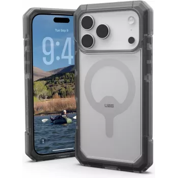 UAG Urban Armor Gear Trooper MagSafe Hülle | Apple iPhone 17 Pro Max | Ash (Grau)/transparent | 114522114G31 (114522114G31)