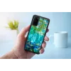 Schutzhülle iKins für Samsung Galaxy S20 — Design Schwarz Water Lilies
