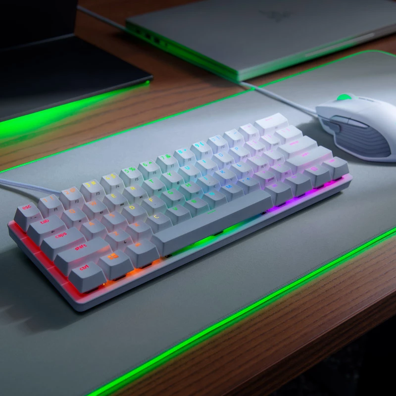 Razer Huntsman Mini Tastatur Gaming USB QWERTY Englisch Weiß