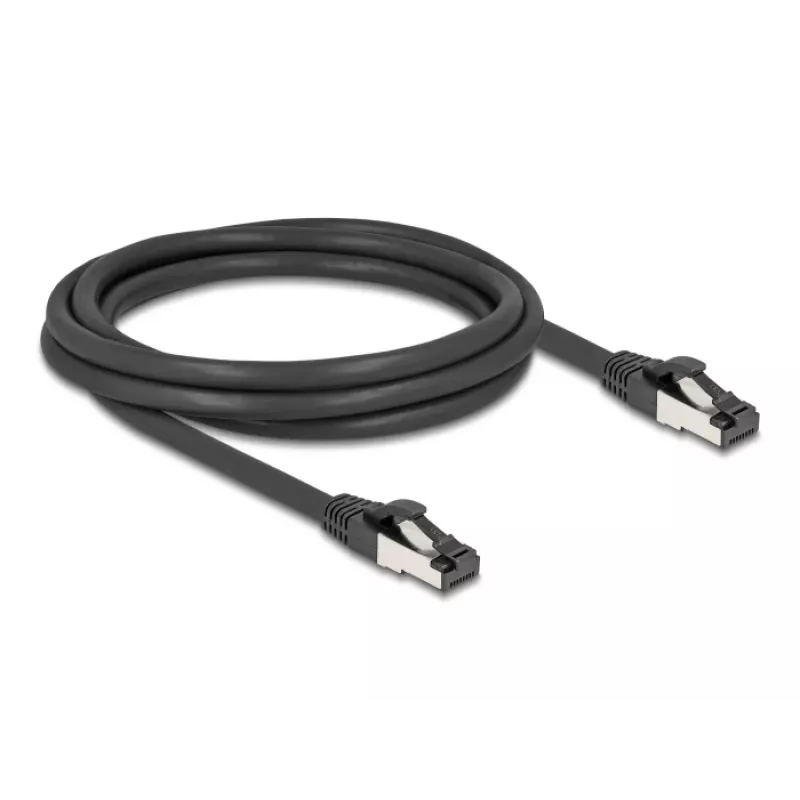 Netzwerkkabel DeLOCK 80572 RJ-45 Cat8.1 2 m Schwarz