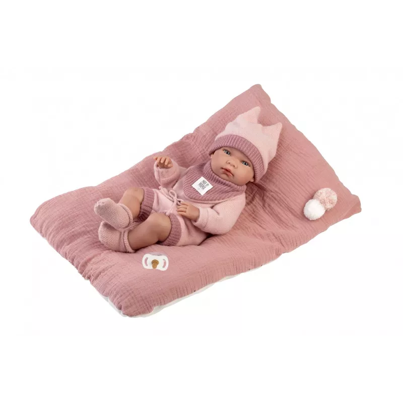Puppe Llorens 40 cm Vinylbaby mit realistischen Merkmalen und weichem Körper