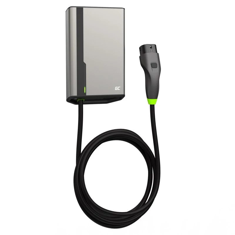 Wallbox Grün Cell GC EVGC021B2250 3,6-22 KW 5m NFC Grau Aluminium
