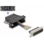 DeLOCK D-Sub 25-polig Stecker auf RJ12 Buchse Montagesatz schwarz