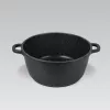 Maestro MR-4620C Topf mit Deckel 20 cm 2,1 l Schwarz