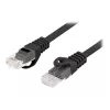 Netzwerkkabel LANBERG PCU6-10CU-0025-BK Cat6 F/UTP RJ-45 0,25 m Schwarz