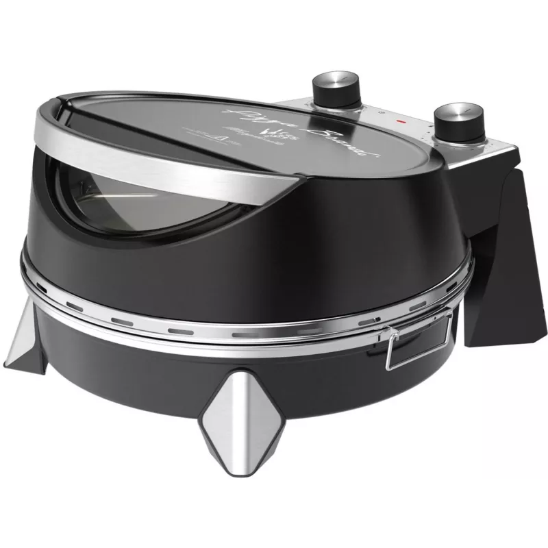 Elektrischer Pizzaofen SIMFER MKE0-P — 1100 W, 80–300°C, 30-Minuten-Timer, herausnehmbarer 33 cm Pizzastein, schwarz
