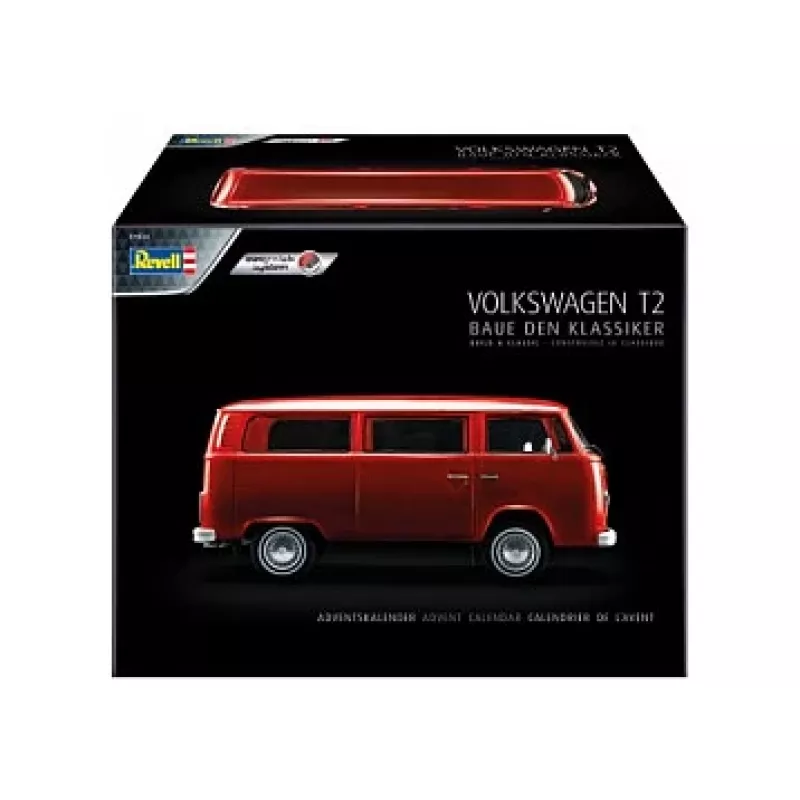Busmodell REVELL VW T2, Bausatz, Maßstab 1:24, Länge 193 mm, Breite 85 mm