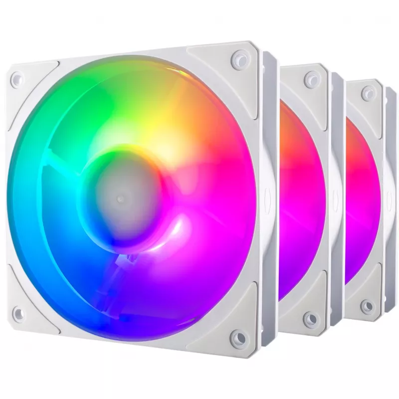 COOLER MASTER Mobius 120P ARGB 120mm Weiß 3er-Pack