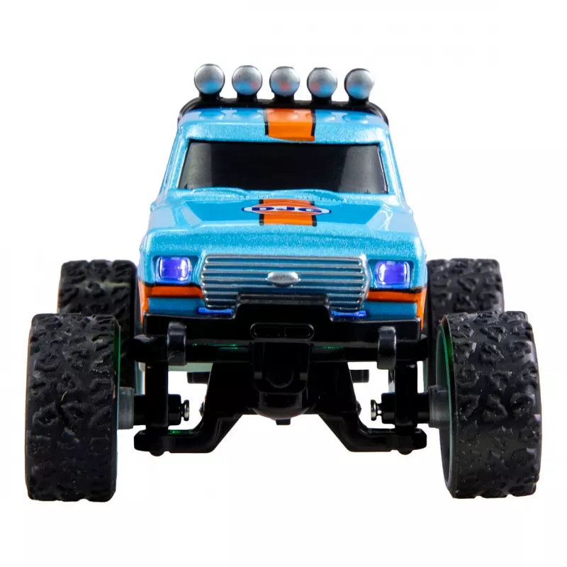 Funkgesteuerter Amewi Monster Truck DieCast 1:64 RTR, blau/orange
