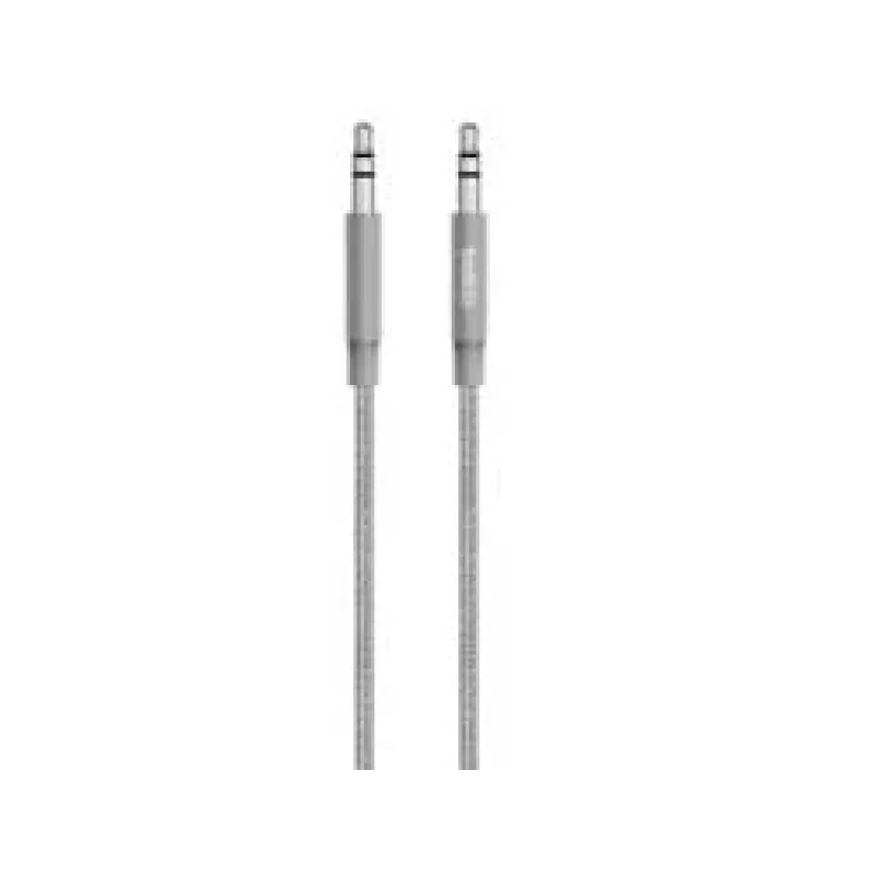 Linksys Belkin MIXIT Aux-Kabel - Audiokabel - Mini-Klinkenstecker Stereo 3,5 mm (M) - Mini-Klinkenstecker Stereo 3,5 mm (M) - 1,22 m - Grau (AV10164BT04-GRY)