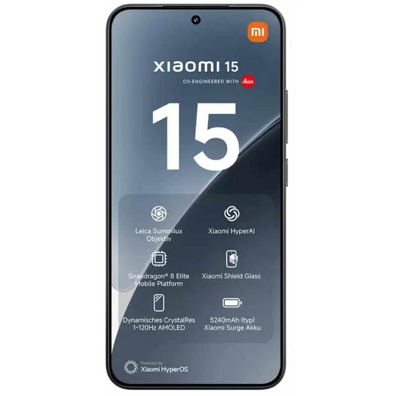 Xiaomi 15 16,1 cm (6,36 inch) 12 GB 512 GB 5240 mAh Schwarz