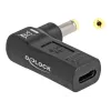 DeLOCK Adapter USB Type-C Buchse auf HP 4,8 x 1,7 mm Stecker 90° abgewinkelt