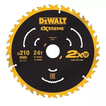 Kreissägeblatt DeWALT DT20432-QZ 21 cm Wolframcarbid-bestückt