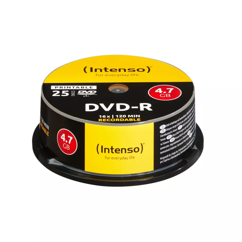 DVD-R Intenso 4,7 GB bedruckbar 16-fach 25 Stück