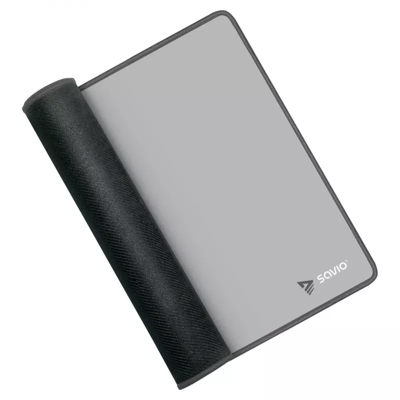 Gaming-Mauspad SAVIO Turbo Dynamic XL — Grau, 900×400 mm, 3 mm dick, genähte rutschfeste Stoffoberfläche