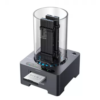 GrauGear G-M2DK-CR-10G M.2 NVMe/NGFF und CFexpress Dockingstation USB Type-C 10 Gbit/s Grau