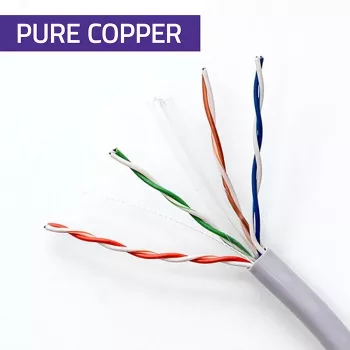 UTP Patchkabel QOLTEC CAT6 50 m Kupfer (Cu) grau