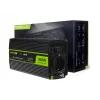 Auto-Wechselrichter Grün Cell INV16 500 W DC 12 V auf AC 230 V, 50 Hz, USB-Anschluss, Aktive Kühlung, Schwarz