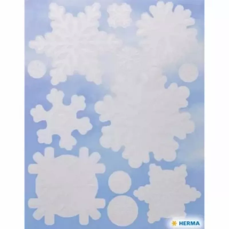Fensterdekoration Herma A4 Schneeflocke 15757 – bedruckbares A4-Schneeflockenblatt für Fensterdekorationen