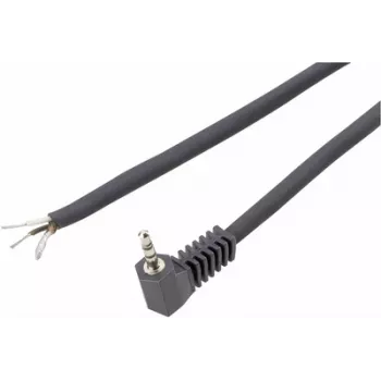 3,5 mm Mono-Winkelstecker Voltcraft XL-AC35DG – 3,5 mm Mono-Winkelstecker, schwarz