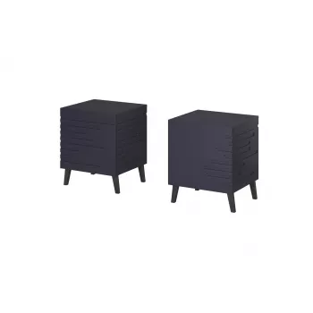Nachttisch cama meble NOVA 44×40×52 cm, 1 Schublade, marineblau matt