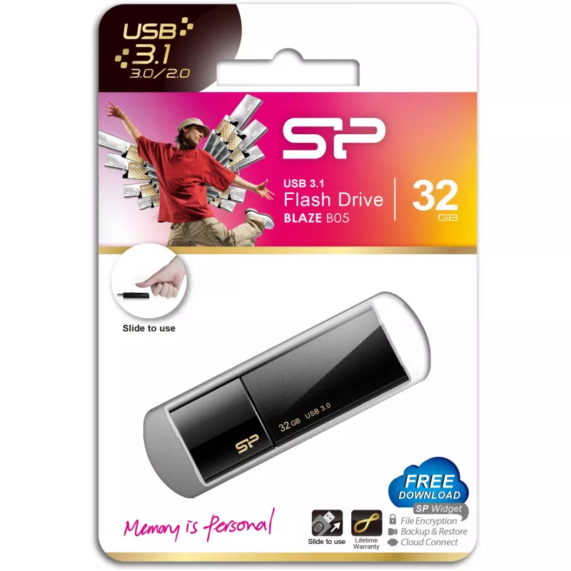 USB-Flash-Laufwerk Silicon Power Blaze B05, 32 GB, USB Typ-A, 3.2 Gen 1