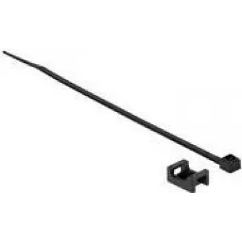 Schraubbefestigungs-Kabelbinder DeLOCK 18884 Nylon Schwarz 15 mm 10 Stück