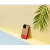 Schutz-Handyhülle Man and Wood für iPhone 12 mini – Fischgrätmuster azalea Schwarz