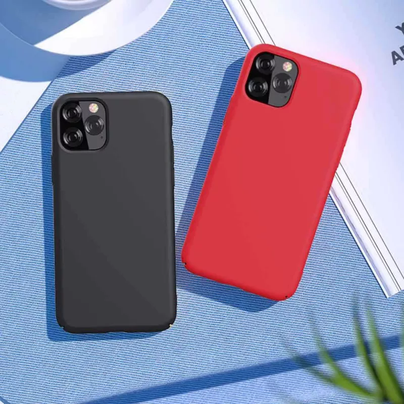 Silikonhülle Devia Nature Series für iPhone 12 Pro Max – schwarz, Soft-Touch-Schutzhülle