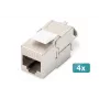 Digitus CAT 6A Keystone Module geschirmt werkzeuglos Modul 4 Stück