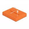 Breadboard DELOCK 18319, Kunststoff-Prototyping-Board, orange, 36×46×10 mm