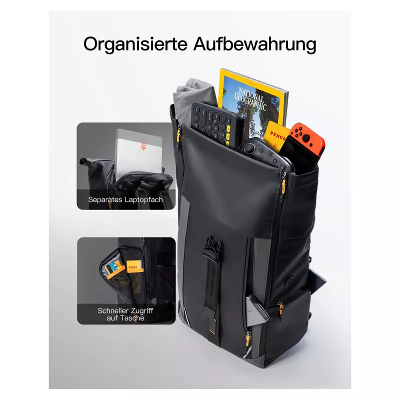 inateck Notebook-Rucksack 15,6 BP01009 schwarz 22-26,8 L