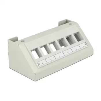 Patchpanel DeLOCK 86218 Grau 65mm x 49mm x 130mm
