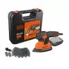 Tragbarer Schleifer Schwarz & Decker KA2500K-QS, 120 W, 2 mm Hub, 135×95 mm Blatt, 230 V, 2 m Kabel