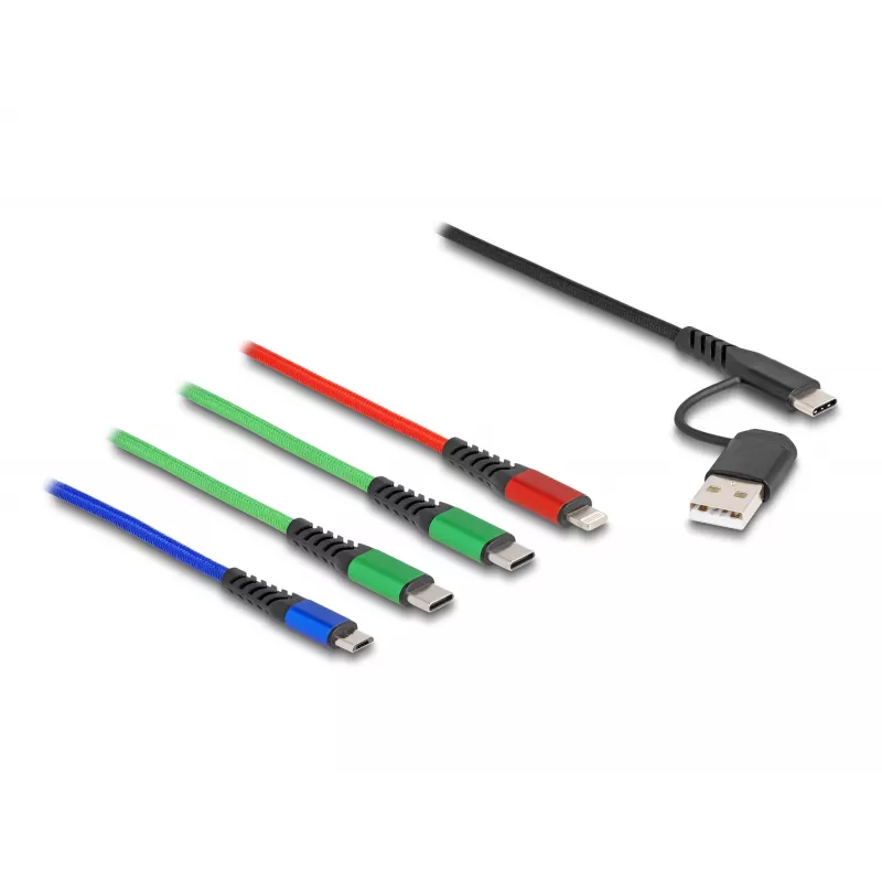 USB-Kabel DeLOCK 87035 1,2 m USB 2.0 USB A USB C Micro USB-B Lightning