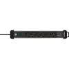 Steckdosenleiste Brennenstuhl 1391030611 3 m 6 AC-Steckdosen Innenbereich Schwarz Silber
